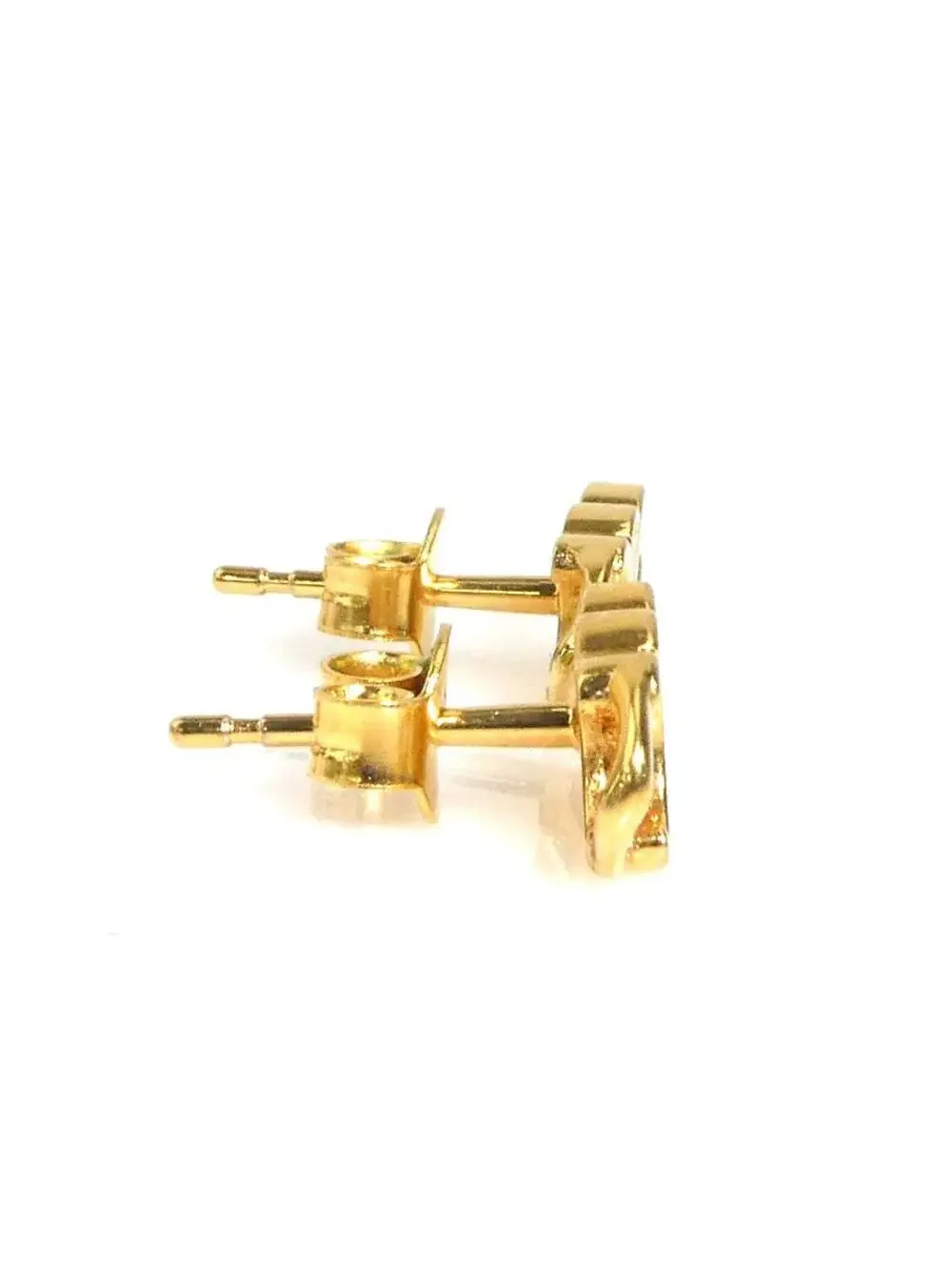 Auth Celine Triomphe Pierce Earrings #302817C37B
